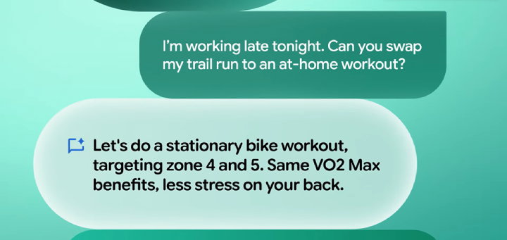 TechDogs-"An Image Showing The Functionality Of An AI-Powered Personal Health Coach By Fitbit, Built With Google’s Gemini Technology"
